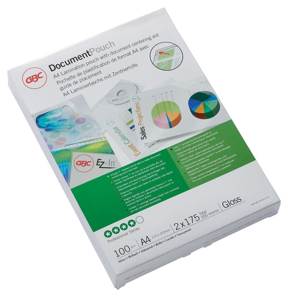 GBC 3200724 A4 Gloss Document Pouch 175 micron 100Pk - Image 1