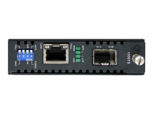 StarTech.com Gigabit Ethernet Fiber Media Converter with Open SFP Slot - Fiber to Ethernet Converter - Gigabit Ethernet Media Converter (ET91000SFP2) - fibre media converter - 100Mb LAN, 1GbE - Image 2