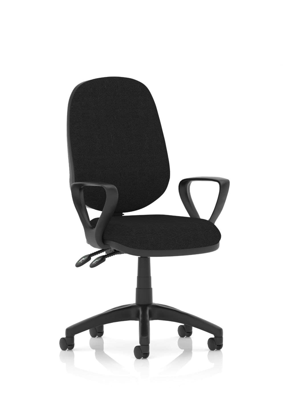 Dynamic Luna II Lever Task Operator Chair With Loop Arms Black - Image 1