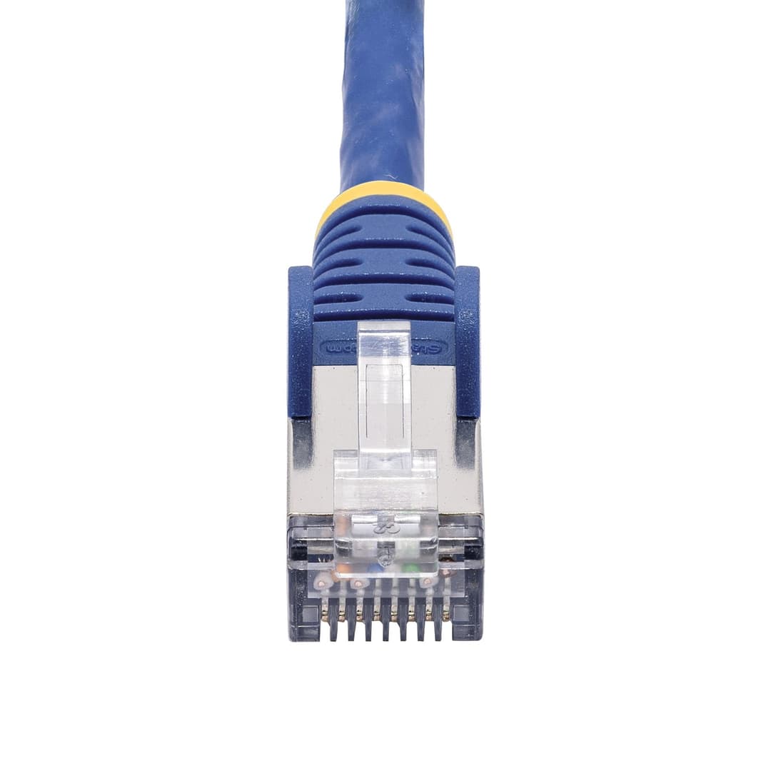 StarTech.com 1m Blue CAT8 Ethernet Cable, Snagless RJ45, 25G/40G, 2000MHz, 100W PoE++, S/FTP, 26AWG Pure Bare Copper Wire, LSZH, Shielded Network Patch Cord w/Strain Reliefs, Individually Tested - Image 4