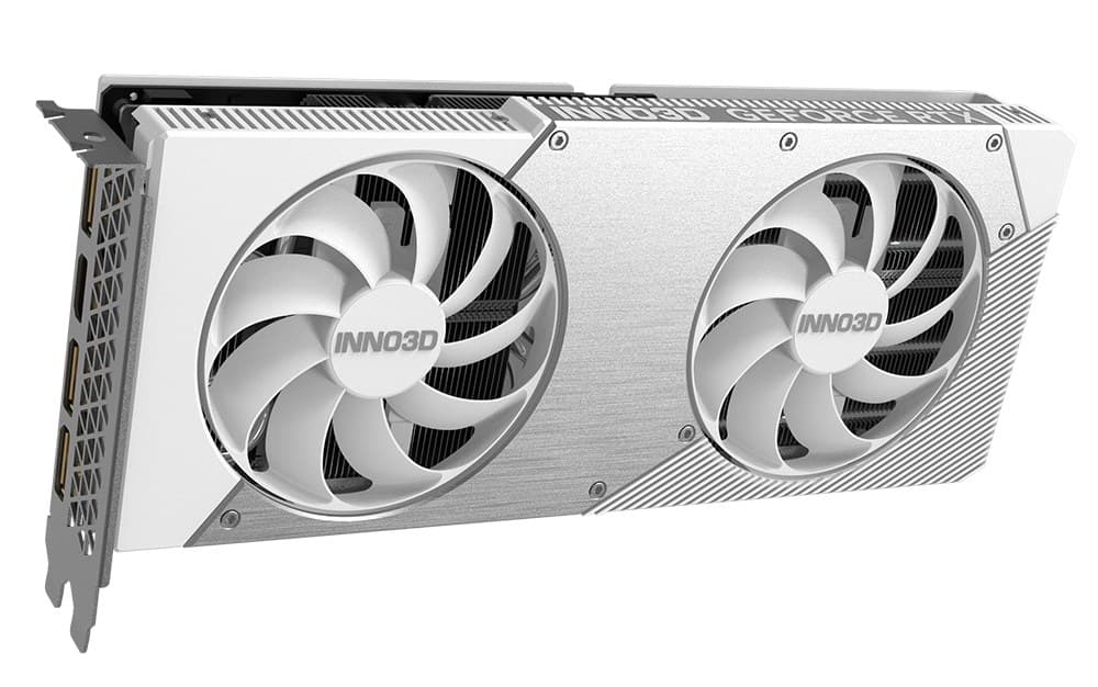 Inno3D GeForce RTX 5060 Ti TWIN X2 OC 16GB GDDR7 Graphics Card - White - Image 1