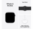 Apple Watch Series 11 GPS 42mm Space Grey Aluminium Case with Black Sport Band - S/M thumbnail 9