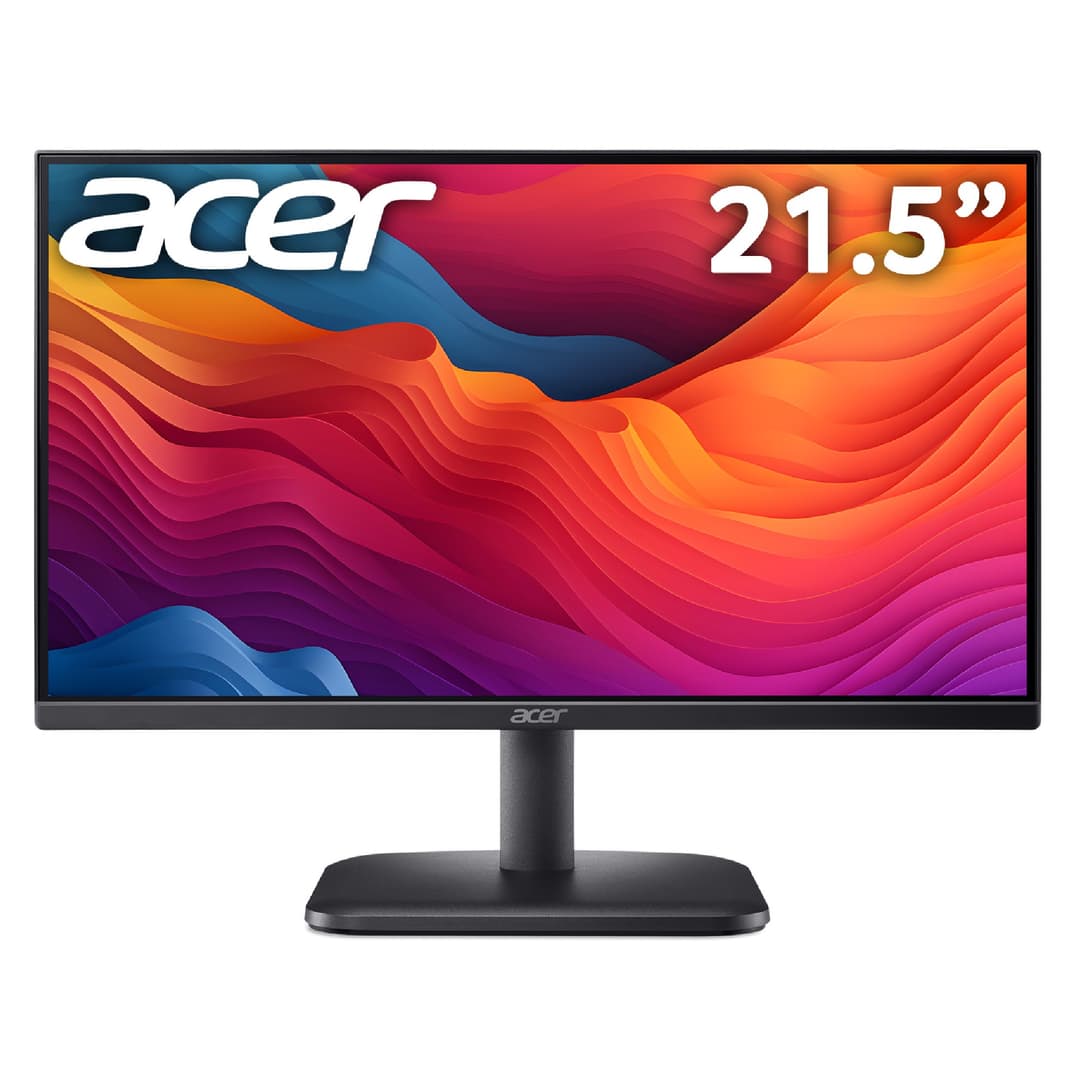 Acer EK221QJ0 21.5" Full HD 120Hz 1ms VGA HDMI Ergonomic Stand ZeroFrame Design Monitor with Speakers - Image 1