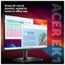 Acer EK221QJ0 21.5" Full HD 120Hz 1ms VGA HDMI Ergonomic Stand ZeroFrame Design Monitor with Speakers thumbnail 2