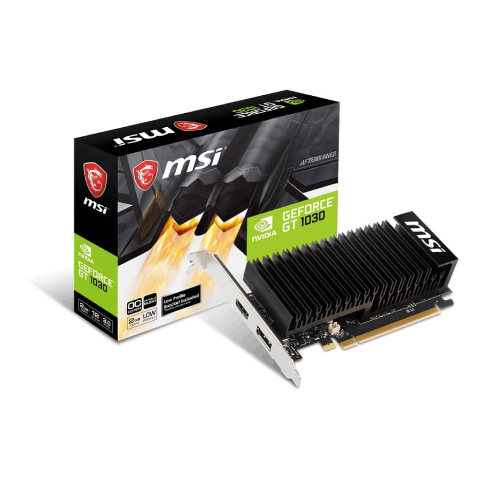 MSI GeForce GT 1030 LP OC DDR4 Graphics Card 2GB - Image 1