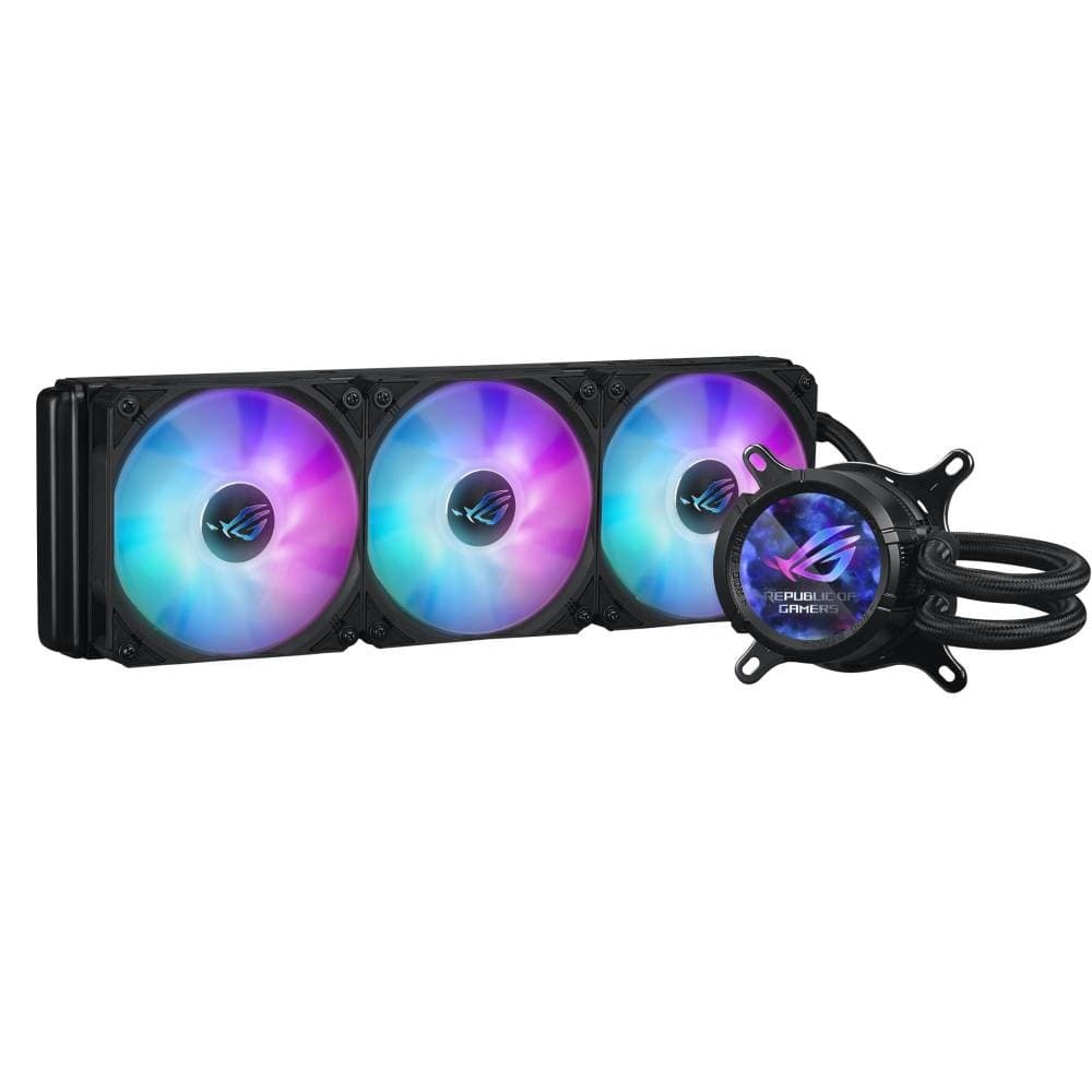 ASUS ROG Strix LC III 360 ARGB LCD Intel/AMD AIO Liquid CPU Cooler - Black - Image 2