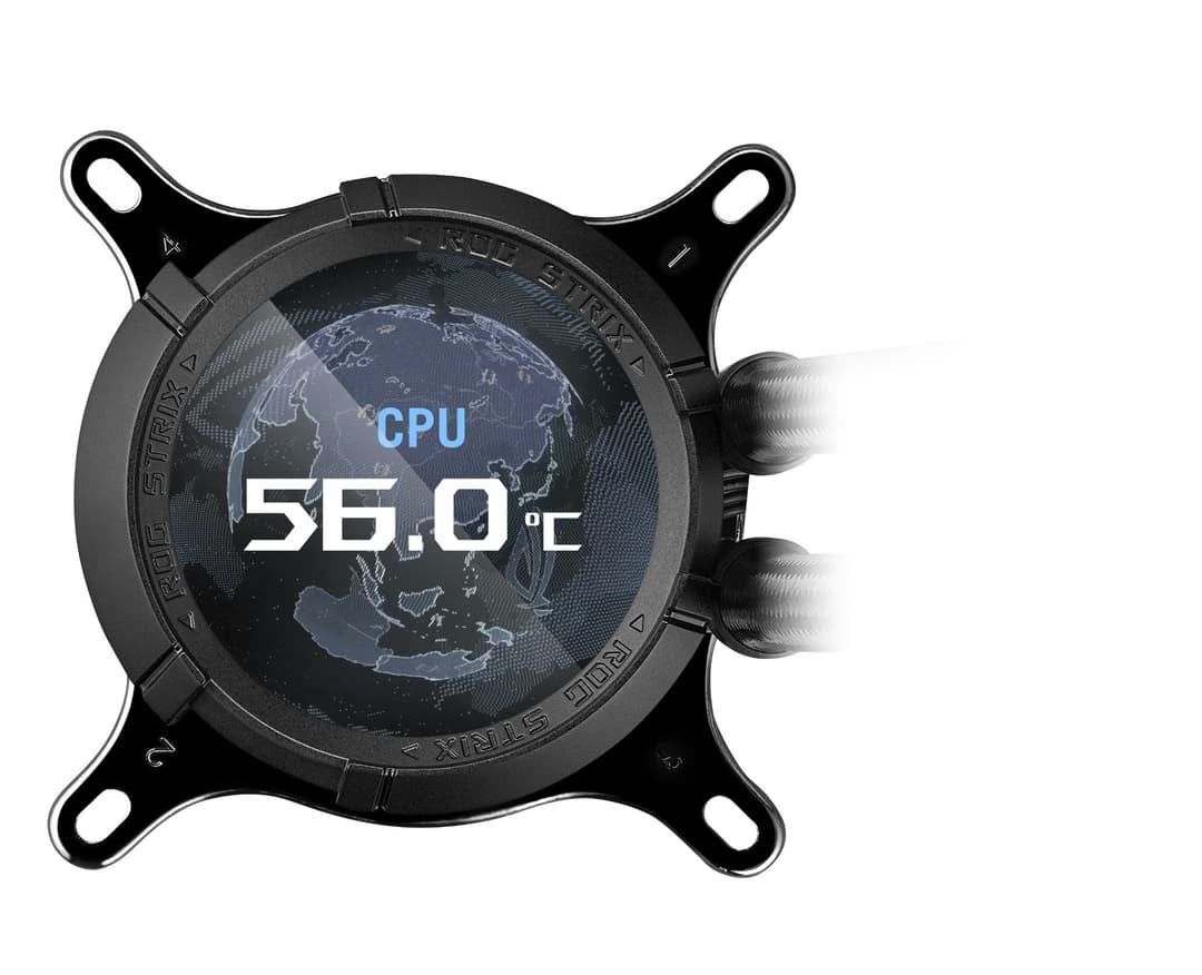 ASUS ROG Strix LC III 360 ARGB LCD Intel/AMD AIO Liquid CPU Cooler - Black - Image 5