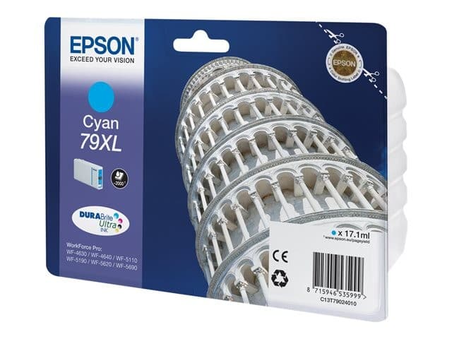 Epson 79XL - XL - cyan - original - ink cartridge