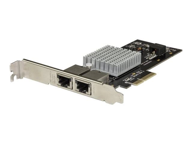 StarTech.com Dual Port 10G PCIe Network Adapter Card - Intel-X550AT 10GBASE-T PCI Express 10GbE Multi Gigabit Ethernet 5 Speed NIC 2port - network adapter - PCIe 3.0 x4 - 10Gb Ethernet x 2 - Image 1