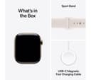 Apple Watch Series 11 GPS + Cellular 42mm Gold Titanium Case with Light Blush Sport Band - S/M thumbnail 10