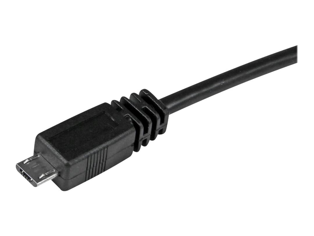 StarTech UUSBHAUB1M Micro USB Cable Black - Image 1