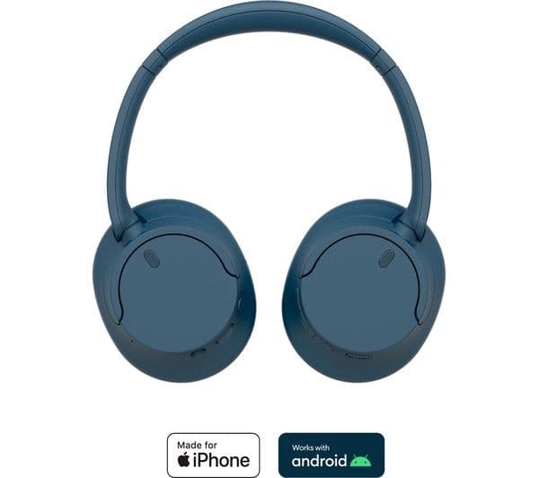 Sony WH-CH720N Wireless Noise Cancelling Over-Ear Headphones - Blue - Image 2