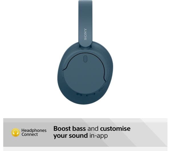 Sony WH-CH720N Wireless Noise Cancelling Over-Ear Headphones - Blue - Image 4