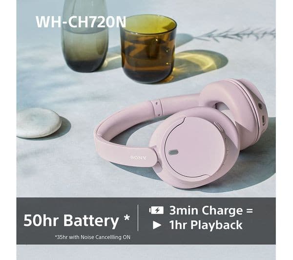 Sony WH-CH720N Wireless Noise Cancelling Over-Ear Headphones - Blue - Image 10