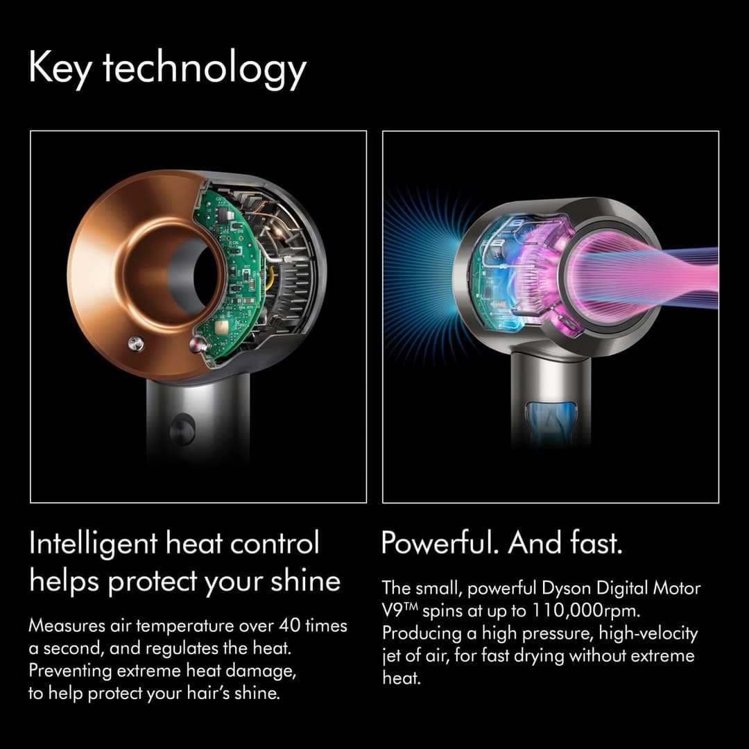 Dyson Supersonic Origin Hair Dryer - Nickel & Copper - Image 5