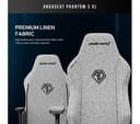 AndaSeat Phantom 3 Premium Gaming Chair - XL, Grey Linen Fabric thumbnail 8