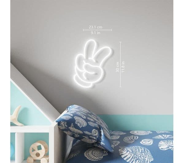 YellowPop Disney Mickey Mouse LED Wall Lamp White - Image 2
