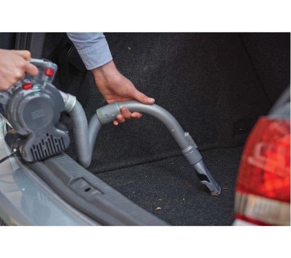 BLACK + DECKER DustBuster Flexi Auto PD1200AV 12V Corded Handheld Car Vacuum Cleaner - Red & Grey - Image 3