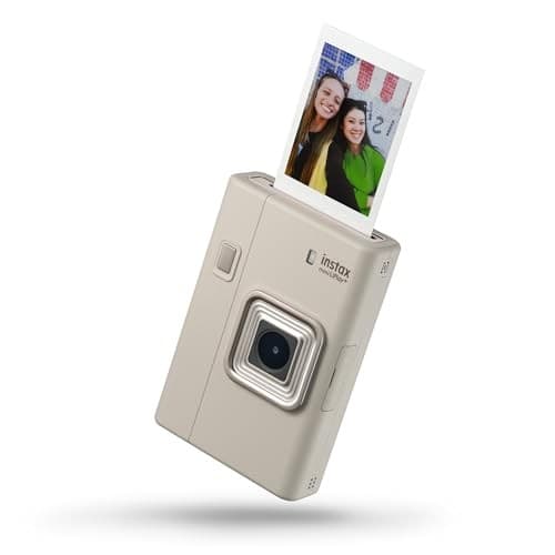Fujifilm Instax Mini LiPlay+ Hybrid Instant Camera Sand Beige - Image 2