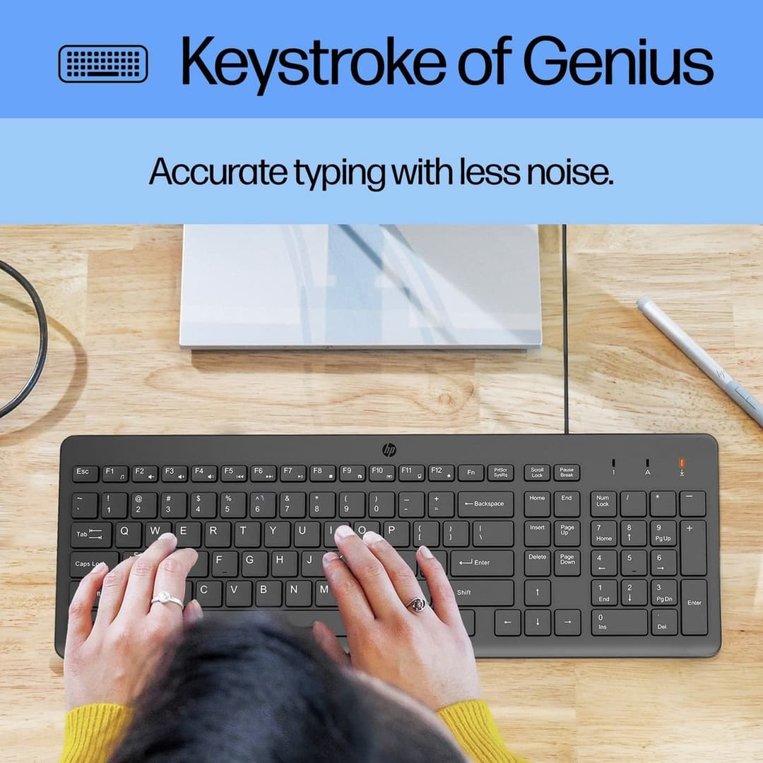 HP 150 Wired Mouse and Keyboard - Image 6