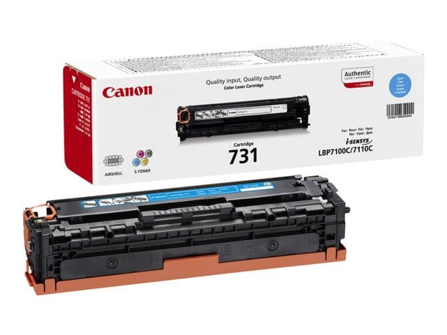 Canon 731 Original Toner Cartridge for i-SENSYS LBP7100Cn/LBP7110Cw - Cyan, Standard Capacity