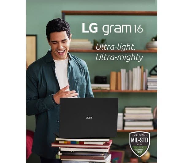 LG gram 16 16Z90R-K.AA78A1 16" Laptop - Intel® Core™ i7, 16GB RAM, 1 TB SSD, Black - Image 2
