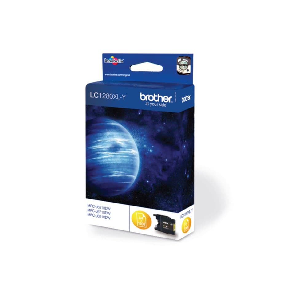 Brother LC1280XLY High Yield Ink Cartridge (1,200 Pages) - Yellow - Image 2