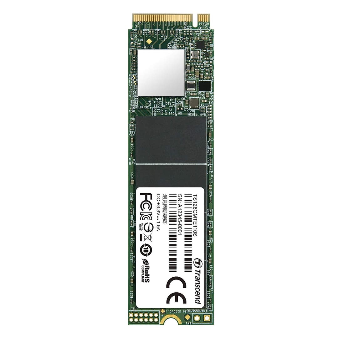 Transcend 110S M.2 2280 NVMe PCIe Gen3 x4 SSD - 128GB - Image 1