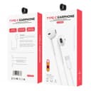 Ven-Dens Type-C Earphones, High-Resolution Sound & Plug-and-Play Convenience, VD-EAR001 - White thumbnail 2