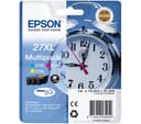 EPSON Alarm Clock 27XL Cyan, Magenta & Yellow Ink Cartridges - Multipack thumbnail 1
