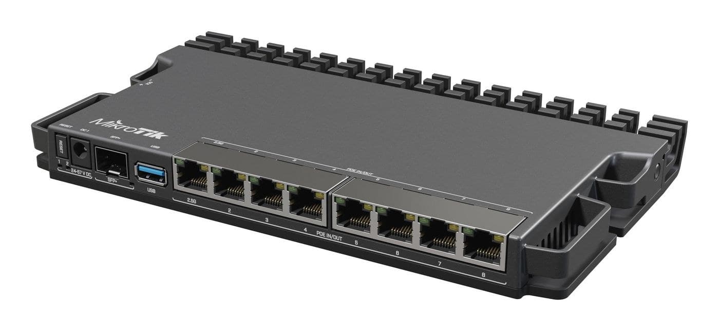 MikroTik RB5009UG+S+IN Wired Router - 7x Gigabit, 1x 2.5GbE, 1x 10G SFP+