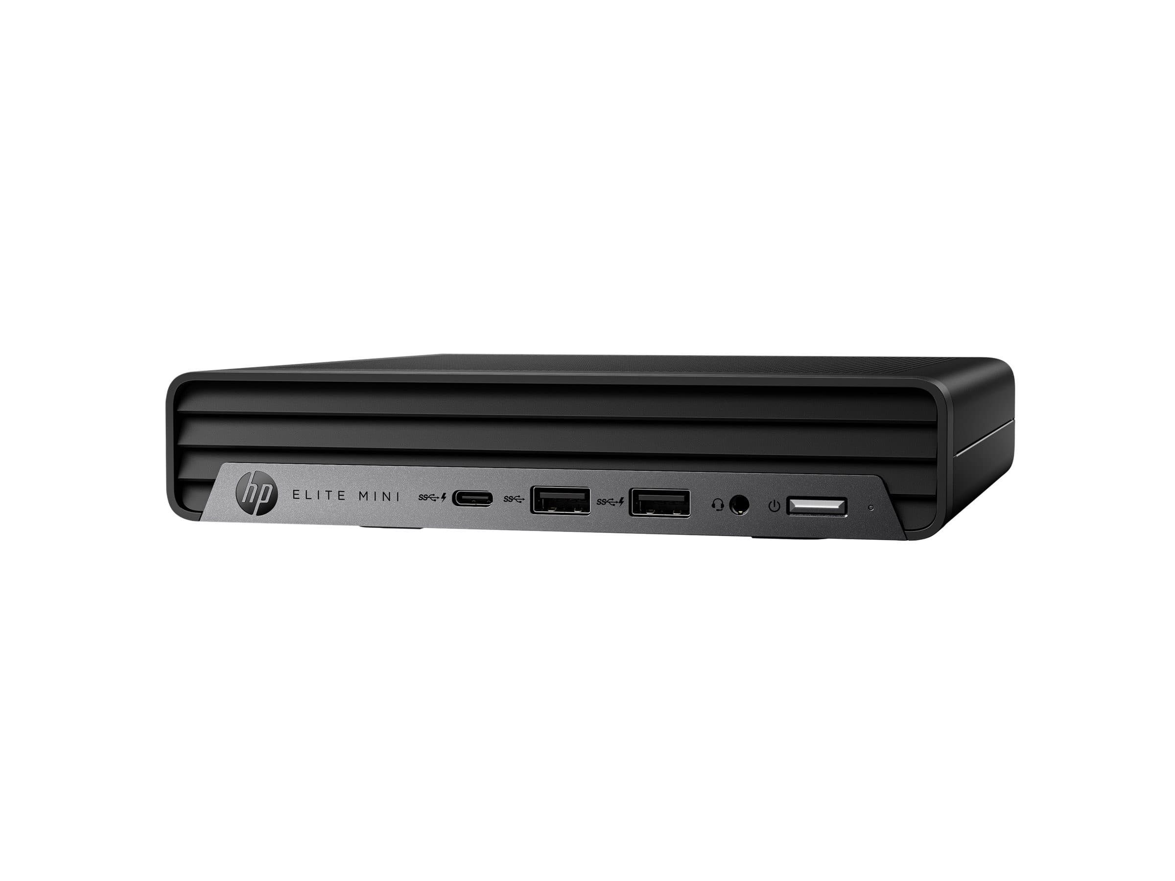 HP Elite 800 G9 - mini desktop Core i5 12500T 2 GHz - 8 GB - SSD 256 GB - Windows 11 Pro - UK - with HP Wolf Pro Security Edition (1 year)