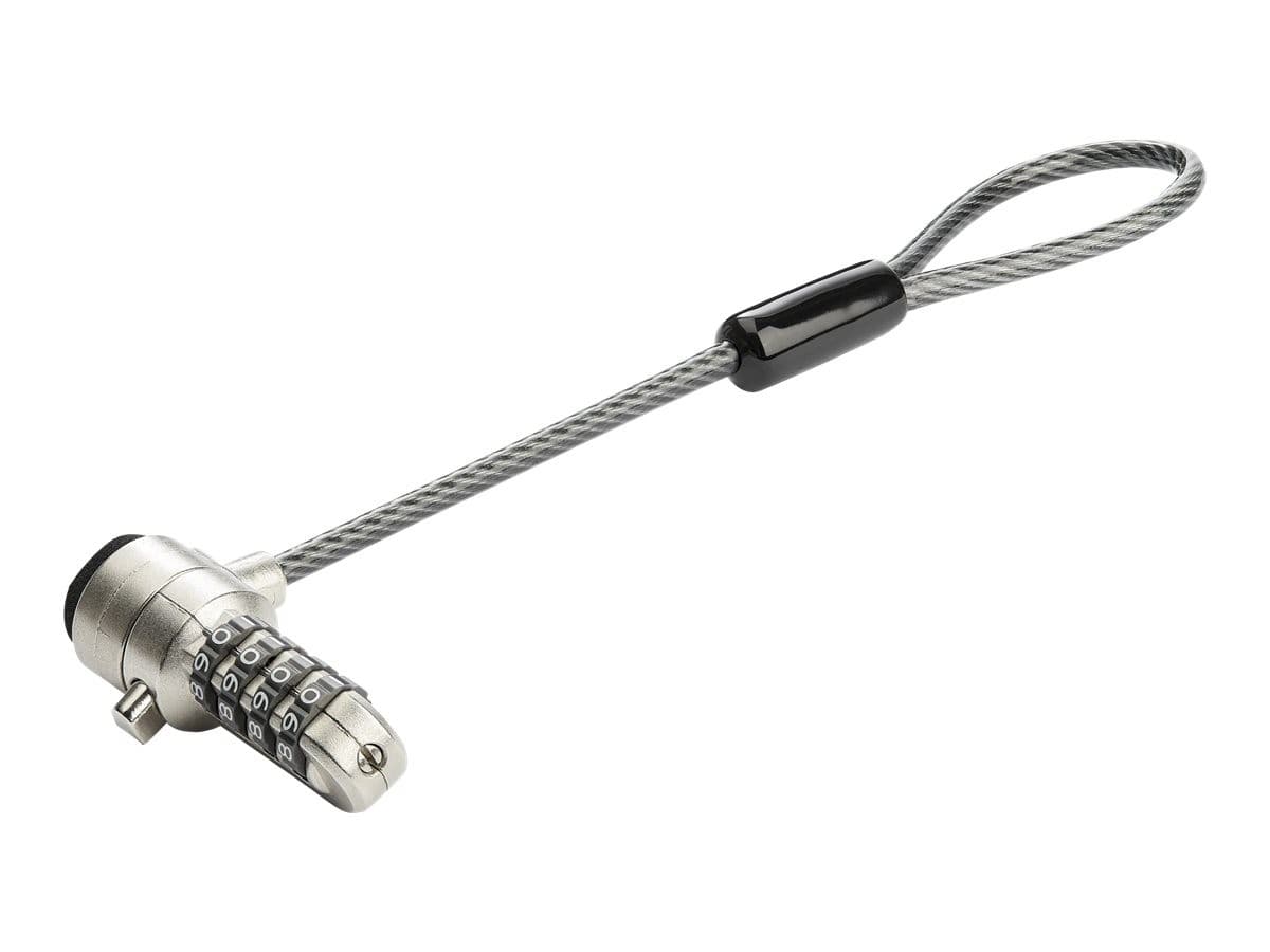StarTech Universal Laptop Cable Lock Black Silver