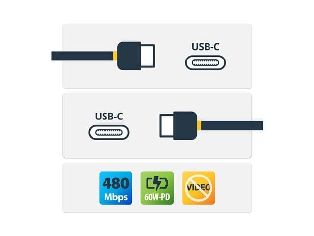 StarTech USB-C to USB-C Cable 2m Black - Image 3