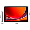 Samsung Galaxy Tab S9 11-inch 8GB RAM 128GB Wi-Fi Tablet with S Pen - Graphite thumbnail 2