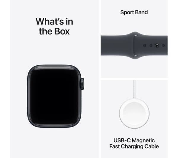 Apple Watch SE 3 GPS 40mm Midnight Aluminium Case with Midnight Sport Band - S/M - Image 9
