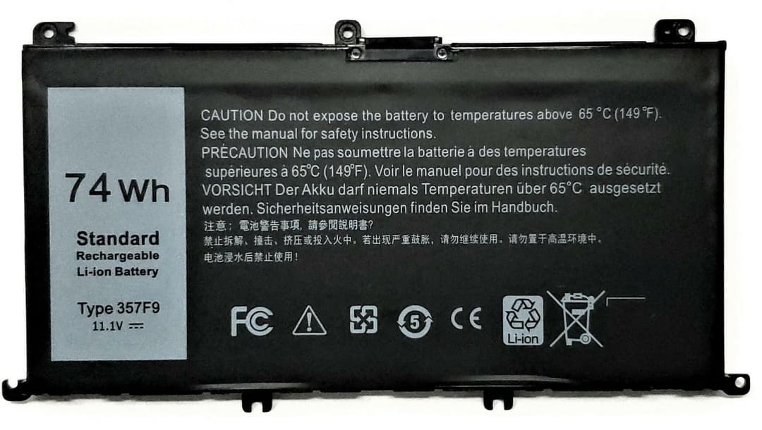 CoreParts MBXDE-BA0174 Replacement Battery for Dell G5 15 5587, Inspiron 15 7559 / 7567 (357F9), 11.4V 4400mAh 3-Cell Li-Pol - Image 1