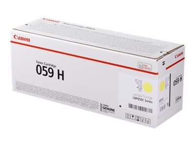 Canon 059 H - high capacity - yellow - original - toner cartridge