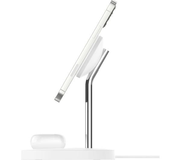 Belkin BOOST CHARGE PRO 2-in-1 Wireless Charger with MagSafe 15W - White (WIZ010myWH) - Image 2