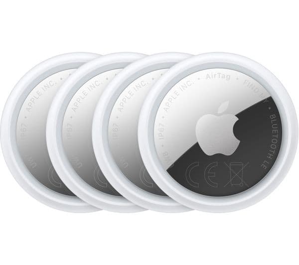 Apple AirTag 2nd Generation 4 Pack Silver - Image 1