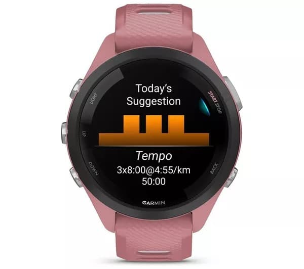 Garmin Forerunner 265S (42mm) GPS Running Smartwatch - Light Pink - Image 4