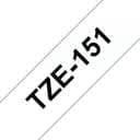 Brother TZe-151 Laminated Label Tape 24mm x 8m - Black on Clear thumbnail 1