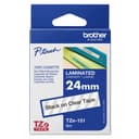 Brother TZe-151 Laminated Label Tape 24mm x 8m - Black on Clear thumbnail 3