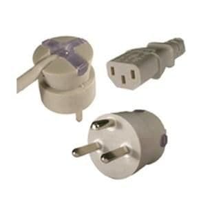 Mercodan SmarTplug Danish (Type K) to C13 Power Cable, 10m, Grey