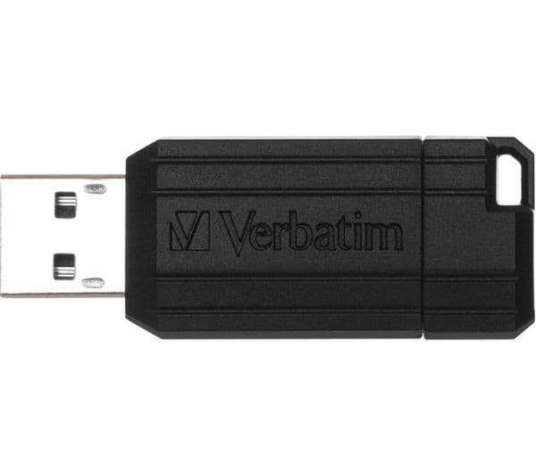 Verbatim PinStripe USB 2.0 Flash Drive 16GB - Black