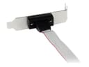 StarTech.com 1-Port 40.6cm DB9 Serial Male Port Bracket to 10-Pin Motherboard Header - Low Profile Slot Plate - Grey (PLATE9M16LP) thumbnail 2