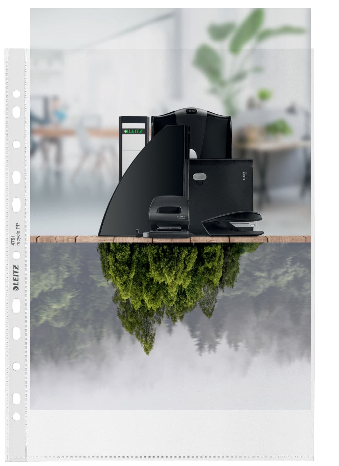 Leitz Recycle A4 Pocket Clear 100 Micron - Box of 100 - Image 1