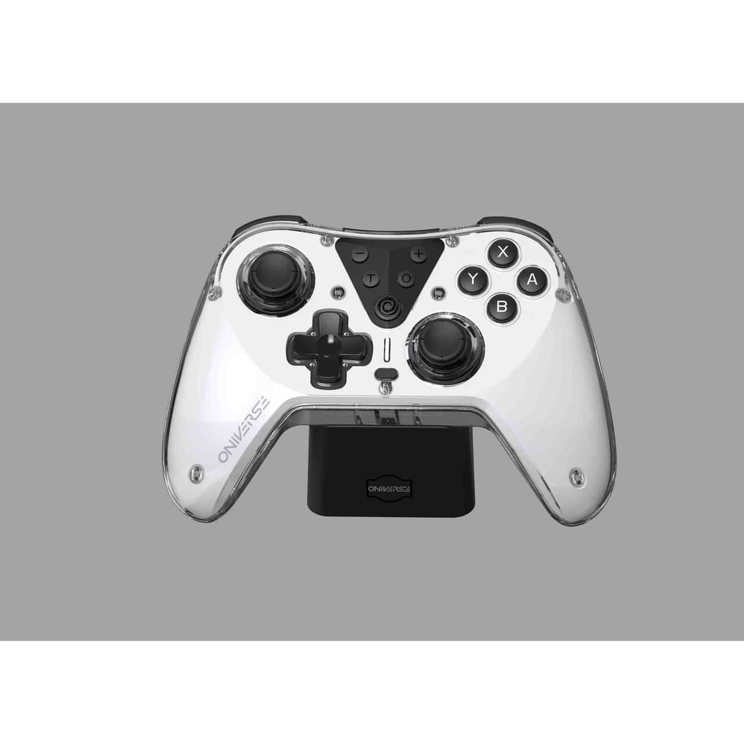 Oniverse Astralite Wireless Bluetooth Controller & Charging Station for Nintendo Switch, PC & Mobile - Eridani White - Image 6