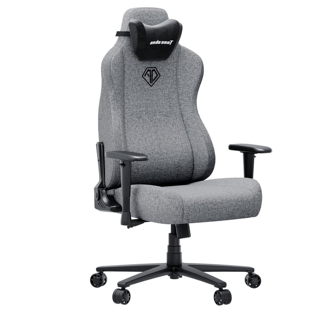 AndaSeat Novis Max Gaming Chair - Large, Grey Linen Fabric - Image 3