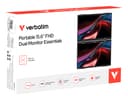 Verbatim Portable 15.6" FHD Dual Monitor Essentials Portable monitor Black 15.6" LCD 1920 x 1080 pixels thumbnail 4